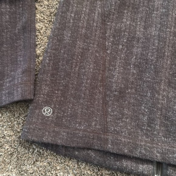 Lululemon Rara Brown Wool Fleece Lined Wool Blend Full Zip Jacket Men XL - Picture 10 of 10